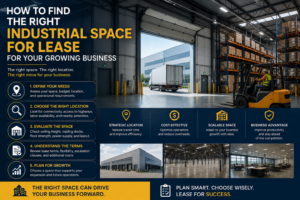 How to Find the Right Industrial Space for Lease for Your Growing Business